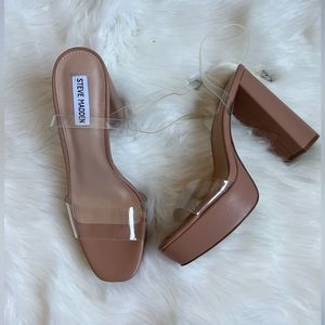 Steve Madden Lessa Clear platform Sandal